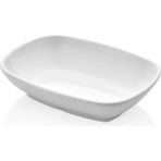 Külsan D3417.PW - Diamond 3'lü Beyaz Kare Kayık Salata ve Meze Tabak Seti 17,2X12,3 cm, Thermoset Melamin - 17,2 x 12,3 cm