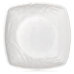 Külsan M7221.CW - Carre Matt 6'lı Krem Beyaz Kare Çukur Yemek Tabak Seti 21X25 Cm, Thermoset Melamin - 21 x 35 cm