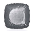 Külsan M7221.G - Carre Matt 6'lı Gri Kare Çukur Yemek Tabak Seti 21X25 Cm, Thermoset Melamin - 21 x 25 cm