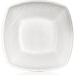 Külsan M7325.CW - Thermoset Carre Matt 2'li Kare Çukur Yemek Tabağı 25,5X29,2 cm - H.7,2 Cm, Thermoset Melamin - 25,5 x 29,2 cm