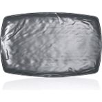 Külsan M7437.G - Carre 2'li Matt Gri Dikdörtgen Tabak Seti 23,5X37 Cm, Thermoset Melamin - 23,5 x 37 cm