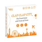 Kulture Games Kültür Oyunları Clap Clap City - Bükümlü Seyahat Oyunu - Dünya Hakkında Bilgi Edinin - Gençler ve Yetişkinler için Aile Oyunu - Blöf, Strateji, Eğitici, Eğlenceli Kart Oyunu