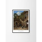 Kulübe Bahçesi (1673) Çerçeveli Poster (30x40)