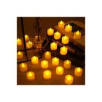 KULVARAVM 48 ADET Sevgililer Günü Masa Mumu Led Mum Ledli Mum Model Işıklı Tealight Mum Pilli