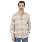 Kum Beji Oversize Oduncu Hediye Kutulu Erkek Gömlek L