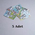 Kum Boyama Seti 5 Adet A4 Boyutunda (27X20)