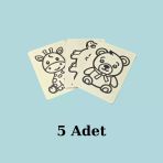 Kum Boyama Seti 5 Adet A5 Boyutunda (20x13.5)