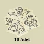 Kum Boyama Seti A5 Boyutunda (20x13.5) 10 Adet
