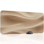Kum Desenli Oyuncu Gaming Mouse Pad Kauçuk Kaymaz Taban Mousepad (V3, 90x40 XXL)