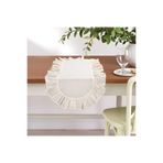 KUM SAATİ Oval Fırfırlı Keten Runner 40×140cm