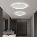 Kumandalı 40CM Çember LED Tavan Lambası, Dimli ve Renkli Modern Aydınlatma - Seçenek 1 - Altın
