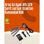 Kumandalı Araç Led Şerit Işıklar Mir08511435