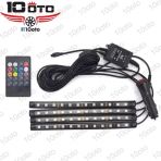 Kumandalı Ayakaltı Led Rgb Müziğe Duyarlı İç Aydinlatma 12 Ledli