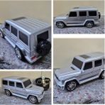 Kumandalı Jeep Oyuncak Araba Mercedes G Jip Şarjlı 25 cm - Gri