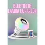 Kumandalı Rgb LED Işık Bluetooth Hoparlör Ses Lambası Renkli Ampul 12 W Güç Tüketimi ile Eğlenceli Kullanım