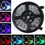 Kumandalı Şerit Led 5 Metre Silikonlu 3 Çipli Rgb