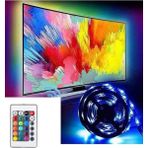 Kumandalı USB Şerit LED Tv Pc Arkası Çok Renkli Rgb Aydınlatma 4 Metre Çok Modlu Görsel Şölen