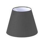 Kumaş Antrasit Lambader Başlığı Çap 35 Cm Konik Lb810
