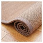 Kumaş Bordürlü Geleneksel Japon Bambu Halı Kaymaz Kalın Oturma Odası Zen Çay Odası için Kilim Kişiselleştirilebilir (Renk: B Boyut: 1x2m/3.28x6.56ft)
