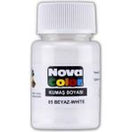 Kumaş Boyası, Canlı Renkler, Solmaz, Tişört, Çanta, Tekstil Boyası-Beyaz Renk 30ML-1 Adet