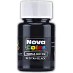 Kumaş Boyası Tişört Çanta Tekstil Boyası 30 ml 1 Adet Nova Color Kumaş Boyası 1 Adet - Siyah