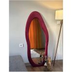 Kumaş Çerçeveli Dekoratif Boy Aynası 1 - 180 x 70 cm