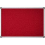 Kumaş Kaplı Mantar Pano, Kurs Pano, 70X120 cm Kumaşlı Pano, Sınıf Resim Panosu - Alüminyum Çerçeve - Bordo
