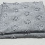 Kumaşçıtr Lüks Jakarlı Şönil Koltuk Örtüsü - Kaymaz Taban Premium Çekyat Örtüsü - 175X215 cm Ekru - 175 x 215 cm - Gri