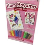 Kumbo Kum Boyama Parıltılı Unicorn Kum Boyama Aktivite Seti