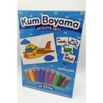 Kumbo Kum Boyama Sevimli Uçak | Uçak Kum Boyama Aktivite Seti Tekli Paket