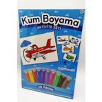 Kumbo Kum Boyama Şimşek Uçak | Uçak Kum Boyama Aktivite Seti Tekli Paket