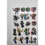 KuMiK Minecraft Alex, Blaze, Ender Dragon, Enderman, Steve Geçici Dövme