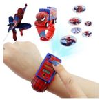 Kumik Spiderman Arabali Ve Projeksiyonlu Saat 6 Farkli Karakteri Duvara Yansitir