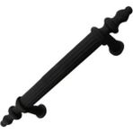 Kumru Boy Kulp Mat Siyah 128 MM Dolap Vestiyer