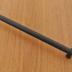 Kumru Düz Boy Kulp Mat Siyah 192 Mm Dolap Vestiyer