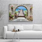 Kumsalda İskele Kanvas Tablo 70x100 8694512380280