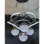 Kumsar Aydınlatma Dron Model Ledli Sarkıt 4 Toplu Avize - Salon Oturma Odası Model - Krom