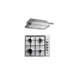 Kumtel 2'li Inox Ankastre Set (Ocak-Aspiratör)