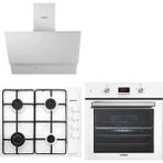 Kumtel Ankastre 3 Lü Set ( Emaye Ko Ocak - 835 Davlumbaz -Bs Turbo Fanli Fırın)