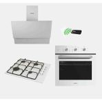 Kumtel Ankastre 3 Lü Set Emeya Turbolu ( 835 Kumandalı Davlumbaz+ Ko Emeya Ankastre Ocak+ Bs6 Turbo Fanli Fırın)