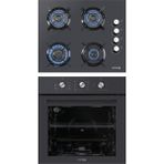 Kumtel Antrasit 2'li Ankastre Cam Set ((Mt) + Ko-40TAHDF)