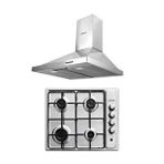 Kumtel Inox Ankastre 2 Li Set (ocak-davlumbaz) Gri