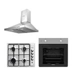 Kumtel Inox Ankastre Set Gri