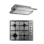 Kumtel Inox Setüstü 2 Li Set (ocak-aspiratör) Gri