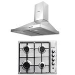 Kumtel KO-420 F - DS6-905 Inox 2'li Ankastre Set