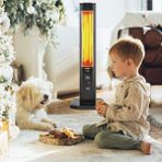 Kumtel MHR-1200 Siyah Uzaktan Kumandalı Orbit Kule Isıtıcı