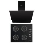 Kumtel Plus 2'li Siyah Ankastre Set (Ocak-Davlumbaz)
