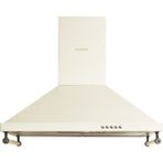 Kumtel Rustik Bej Davlumbaz Duvar Tipi Piramit Tasarım 60 cm 450 m3/sa Hava Debisi