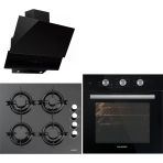 Kumtel Siyah Ankastre Set (Da6-835 - Davlumbaz - Ko-40 Tahdf Ocak - A6 Sf2 Mt Fırın)