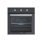 KUMTEL Turbo Fanlı Antrasit Gri Ankastre Fırın